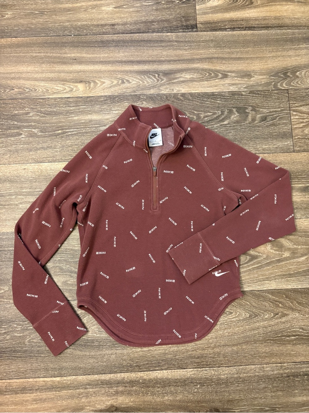 Nike Sportswear Collection Women's Slim 1/2-Zip Long-Sleeve Logo Top